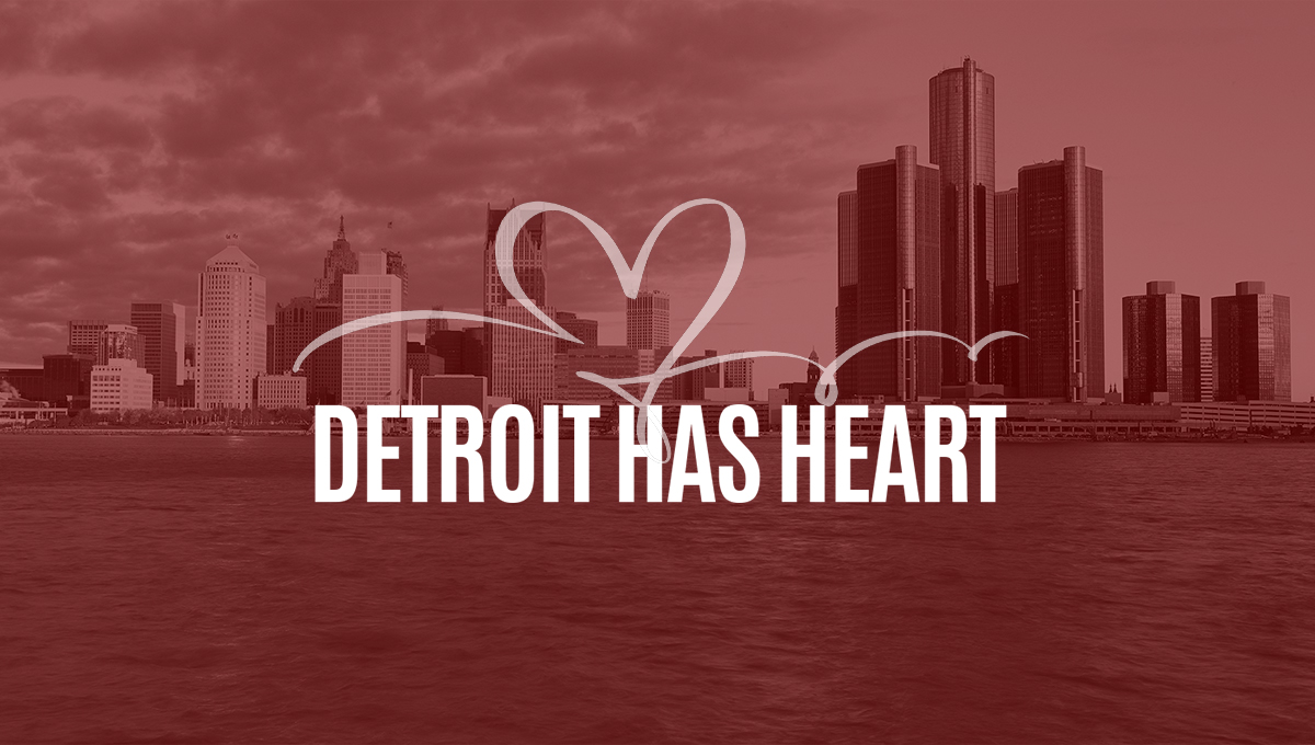 Detroit Has Heart Bling T-Shirt - Detroit Has Heart